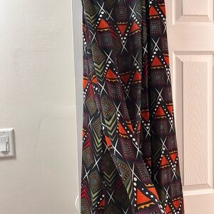 LuLaRoe duster  - Black, Red, Orange, Green Geometric
